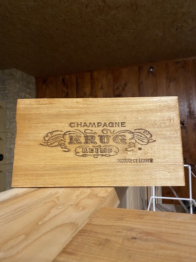 KRUG Panneau Caisse Bois...