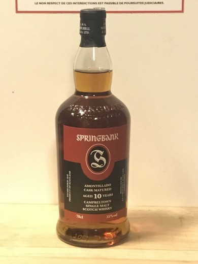 Springbank 10 ans 55°...