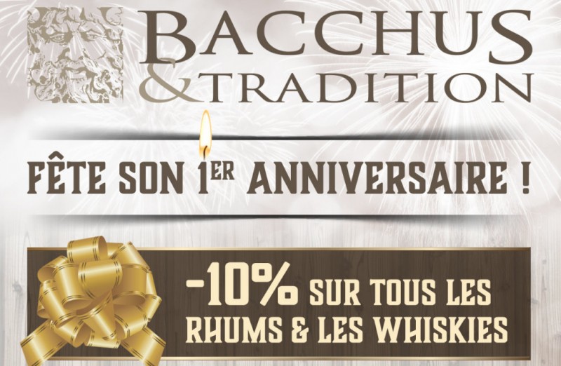 Anniversaire 1 an : -10% sur tous les whiskies et rhums 