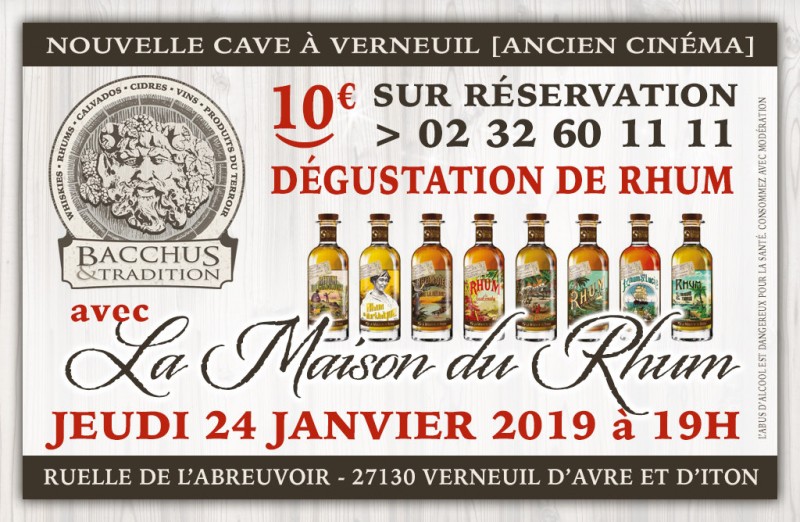 24 janv. 2019 : Dégustation de Rhums - La Maison du Rhum